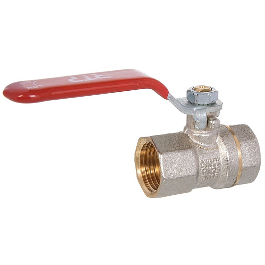 Кран для воды, 3/4", г-г, ручка, PN25, РосТурПласт