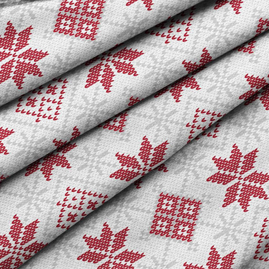 Фартук 60х70 см, 100% хлопок, рогожка, без кармана, Winterland, Снежный калейдоскоп белый, белый, 670939