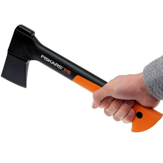Топор Fiskars, X7, универсальный, с точилкой, с чехлом, 1020183