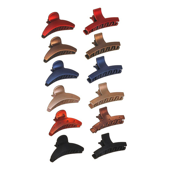 Заколка-краб для волос Beriotti, 4426-5, 6 см, пластик, металл, в ассортименте, 324-112