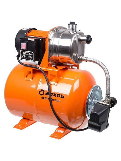 Насосная станция Вихрь, 1200 Вт, глубина погружения 9 м, максимальный напор 40 м, 4.2 м³/ч, АСВ-1200/24Н