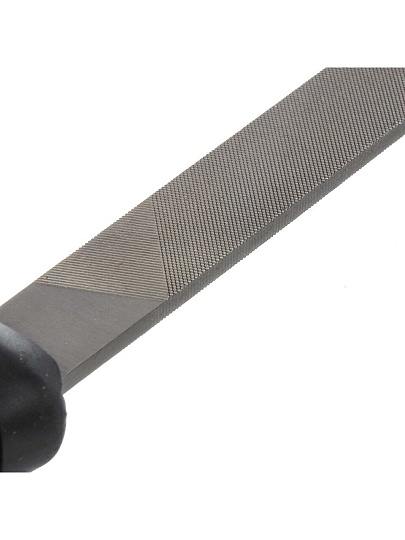 Напильник плоский, 150 мм, №2, пластиковая ручка, Bartex, 12018