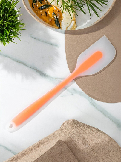 Лопатка кулинарная, силикон, 27.5 см, навеска, Verde, Y4-8388