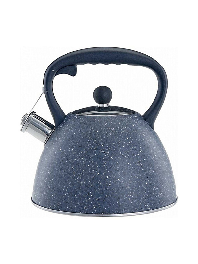 Чайник нержавеющая сталь, 3 л, со свистком, матовый, ручка бакелитовая, Alpenkok, индукция, AK-534