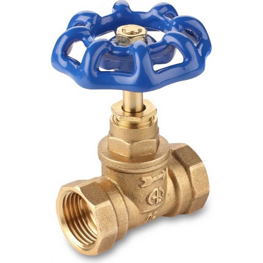 Вентиль для воды, 3/4", г-г, синий, AquaLink