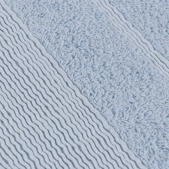 Полотенце банное 70х140 см, 100% хлопок, 600 г/м2, Бархатное, Bella Carine, голубое, Турция, FT-4-70-1898