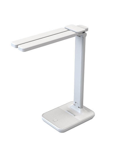 Светильник светодиодный настольный 11 Вт, белый матовый, General Lighting Systems, 047, 800047, 550лм, 2 плафона, сенсорное включение, 3 цвета температуры, диммер