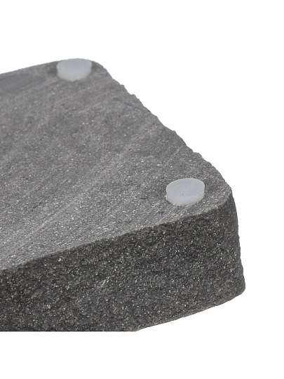 Мыльница настольная, Fora, Stone Black, полирезина, FOR-STN36BL