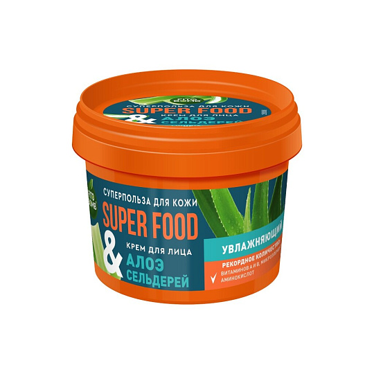 Крем для лица, Fito Superfood, Алоэ & сельдерей, увлажняющий, 100 мл