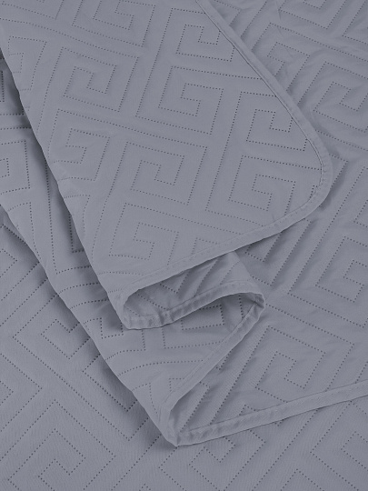 Покрывало 2-спальное, 180х200 см, 100% полиэстер, стеганое, Silvano, Ультрасоник Греция, лиловое