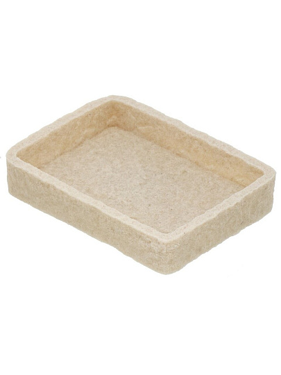 Мыльница настольная, Fora, Stone Natural, полирезина, FOR-STN036NAT