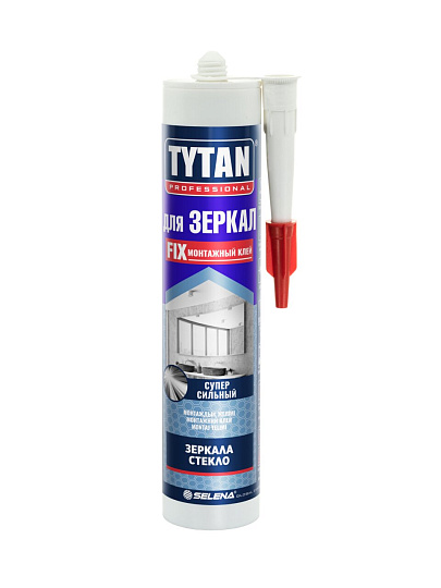 Клей Tytan, каучуковый, монтажный, бежевый, для зеркал, однокомпонентный, 310 мл, 96221