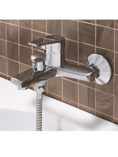 Смеситель для ванны, РМС, короткий излив, с картриджем, SL132-009E