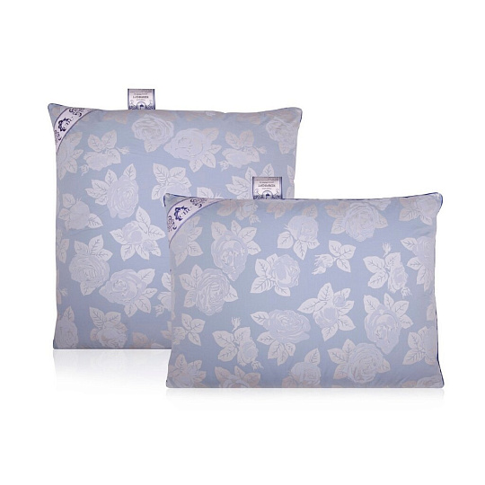 Подушка 50 х 68 см, пух 30%, перо 70%, чехол 100% хлопок, кант, упругая, Стиль Вашей Спальни, ПС1-С-57