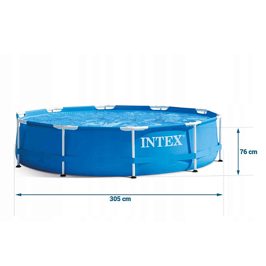 Бассейн каркасный Intex, 305х76 см, Metal Frame, 28200NP, 4485 л