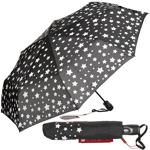 Зонт для женщин, автомат, 3 сложения, Проявлялка, RainDrops, в ассортименте, 733817