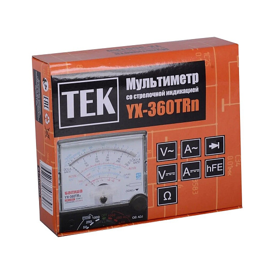 Мультиметр стрелочный Ресанта, YX-360TRn, 61/10/220