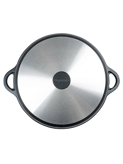 Жаровня алюминий, 26 см, 3.5 л, антипригарное покрытие, Горница, Гранит, ж7126аг, с крышкой