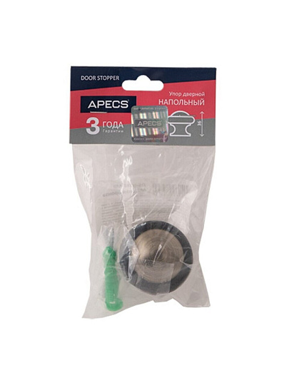 Упор Apecs, DS-0011-MB, дверной, напольный, матовая бронза, 24258