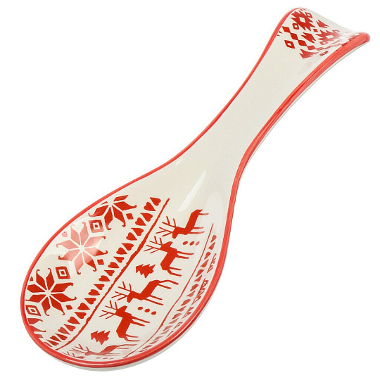 Подставка для ложки, доломит, 9х24.7 см, Daniks, Олени