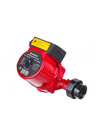 Насос циркуляционный, Unipump, 1 1/2 '', 100 Вт, максимальный напор 6 м, 3.8 м³/ч, UPС 25-60 180