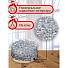 Бусы новогодние пластик, 0.8х500 см, круглые, серебряные, SY16-86 - фото 3