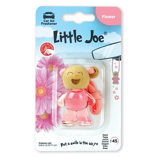 Ароматизатор в машину на дефлектор, сухой 3D, Little Joe Bottle, Цветочный, BJ1313