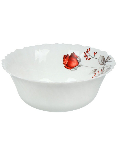 Салатник стеклокерамика, круглый, 18х6.5 см, 0.8 л, Вероника, Daniks, LHW70/220303