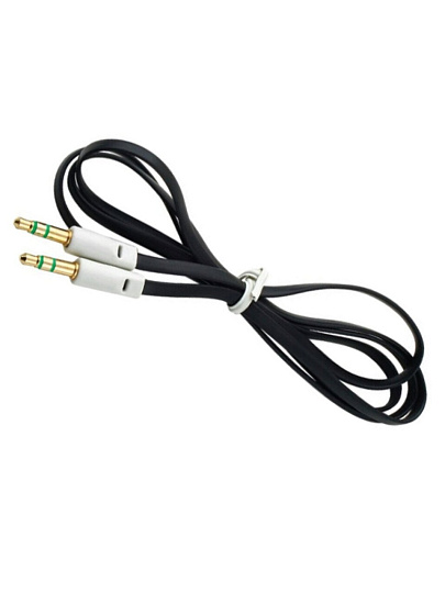 Кабель AVS, AU-61, с разъемом 3,5 jack - 3,5 jack (аудио) 1м, черный, A78398S