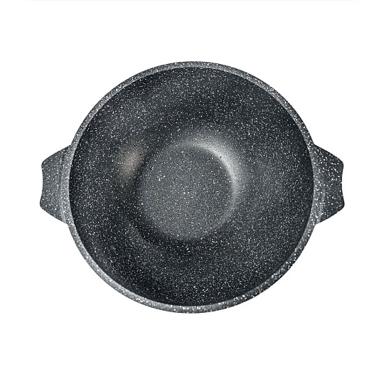 Казан алюминий, антипригарное покрытие, 8 л, Гранит, с крышкой, Мечта, 58701