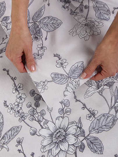 Пододеяльник 1.5-спальный, 145 х 215 см, 100% хлопок, бязь, Майская ночь, 20225/1