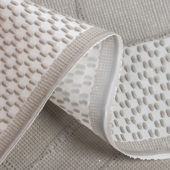 Скатерть 120х150 см, ПВХ, Linen, серая, ST-1116G