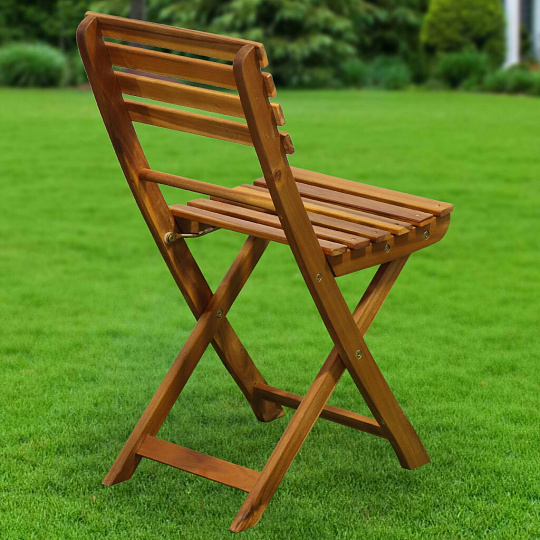 Мебель садовая Green Days, Дуэт Wood, дерево, стол, 60х60х74 см, 2 стула, 120 кг, BS-DT01.2