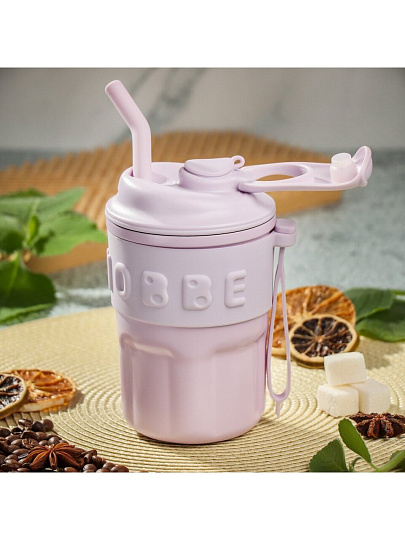 Термокружка нержавеющая сталь, 0.48 л, Chiobbe, сиреневая, B070050