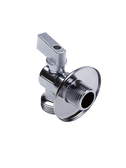 Кран для воды, 1/2"х3/4", ш-ш, латунь, угловой, с обратным клапаном, AquaLink