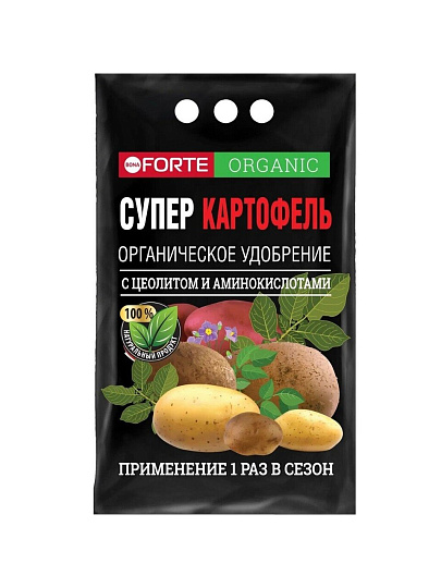 Удобрение Супер картофель, органическое, 2 кг, Bona Forte
