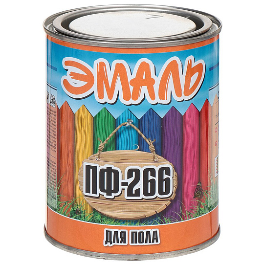 Эмаль Zabor, ПФ-266, алкидная, желто-коричневая, 0.8 кг