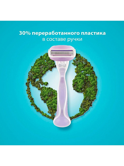 Станок для бритья Venus, ComfortGlide Breeze, для женщин, 3 лезвия, 2 сменные кассеты, 0050001341