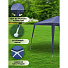 Тент-шатер синий, 2.4х2.4 м, четырехугольный, толщина трубы 0.6 мм, AI-0706003 - фото 7