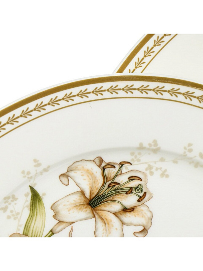 Сервиз столовый фарфор, 23 предмета, на 6 персон, Lefard, Lilies, 590-273