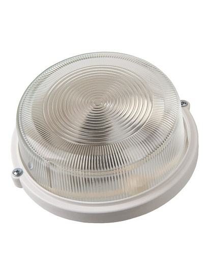 Светильник General Lighting Systems, НПП 03-100-005.03, 100 Вт, E27, на 1 лампочку, IP54, 21.2х21.2х10.4 см, без решетки, белый, 437847