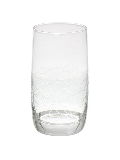 Стакан 330 мл, стекло, 6 шт, Glasstar, Волны 3, высокий, T1 9369