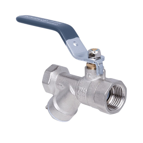 Кран для воды с фильтром 1/2", г-г, ручка, AquaLink