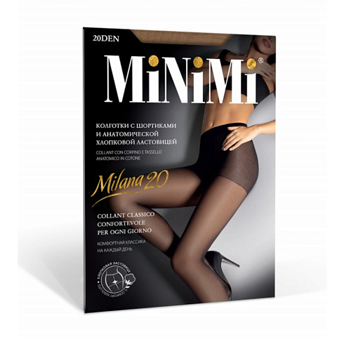 Колготки Minimi, Mini Milana, 20 DEN, р. 3, caramello/карамель, шортики