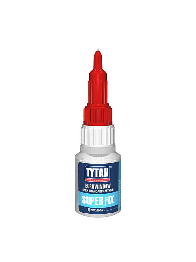 Клей Tytan, цианакрилатный, универсальный, однокомпонентный, 20 г, 78384, Super Fix
