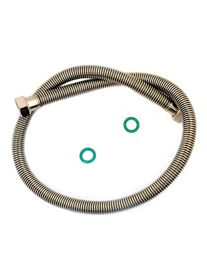Подводка для газа 1/2''х1 м, г-г, сильфон, ELKA