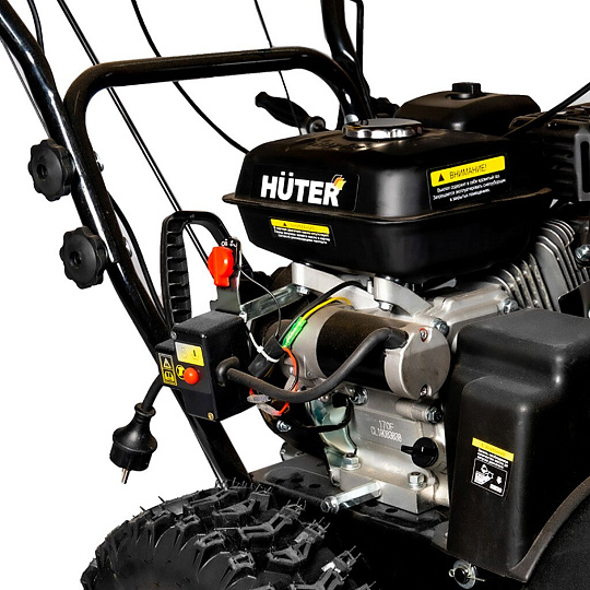 Снегоуборщик бензиновый, Huter, SGC 6000, 8 л.с., 62х54 см, скорость 6 вперед/2 назад, ручной/электрический стартер