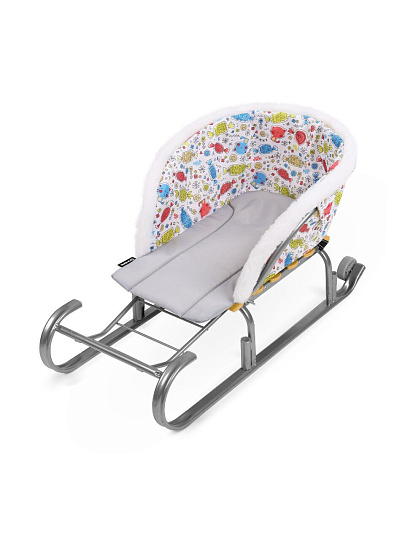 Матрасик универсальный для санок, 68х29х38 см, конфетки, Nika, СС2-3/К