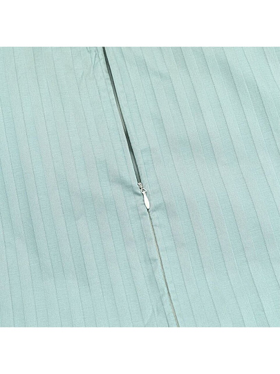 Пододеяльник евро, 200 х 220 см, 100% хлопок, страйп-сатин, мята, Monocolor, рис.4154а-1