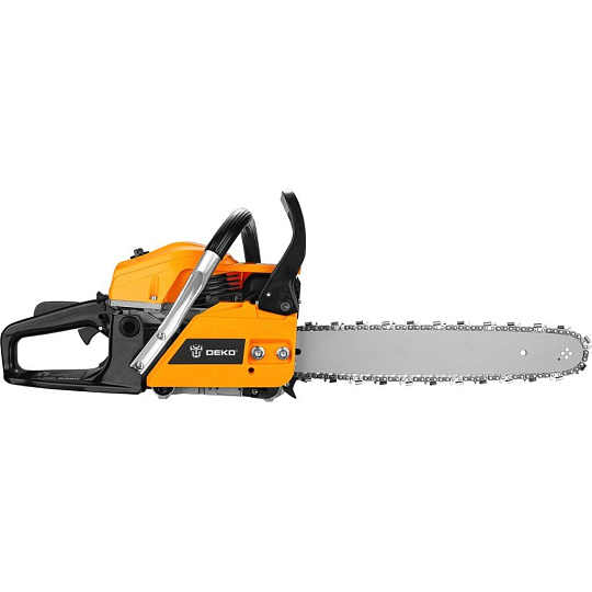 Пила цепная бензиновая, Deko, 2.7 л.с., 2000 Вт, длина шины 40.5 см, шаг цепи 0.325 дюйм, 64 звена, DKCHS 45-16